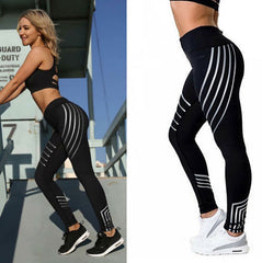 High-Waisted Reflective Leggings – Squat Proof Workout Pants Women
