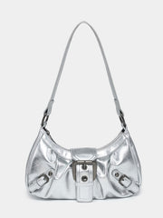 Women's Vintage Two-Tone Leather Bag – Medium Satchel Shoulder