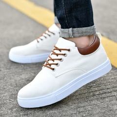 Men's Canvas Sneakers – 100% Cotton Mesh Panels Rubber Outsole