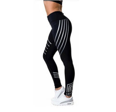 High-Waisted Reflective Leggings – Squat Proof Workout Pants Women