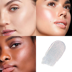 Glass Skin Highlighter Wand – Dewy Liquid 12-Hour Wear Universal