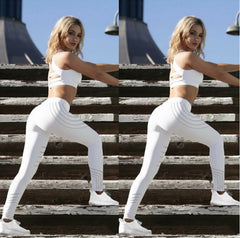 High-Waisted Reflective Leggings – Squat Proof Workout Pants Women