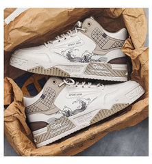 Men's High-Top Casual Shoes – 1.5" Hidden Lift Mesh Upper