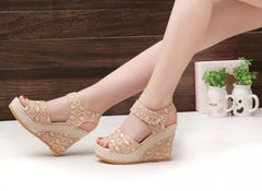 Block Heel Sandals – 3in Vegan Leather Platform Casual Evening