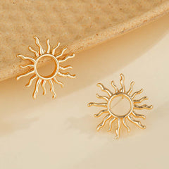 Sunflower Stud Earrings – Nickel-Free Alloy Hypoallergenic Everyday