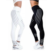High-Waisted Reflective Leggings – Squat Proof Workout Pants Women
