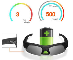 Polarized Sunglasses with 1080P Video Camera – Record While Wearing