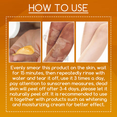 OUHOE Orange Peel Body Lotion – Brightening & Moisturizing Treatment with Natural Citrus Extracts