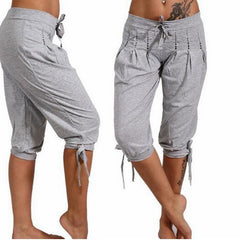 Distressed Cropped Trousers – Cotton Spandex Cold Wash Casual