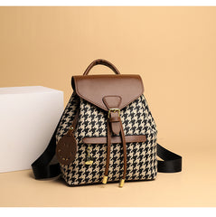 Women's Leather Backpack – 15" Laptop Sleeve School Travel Bag