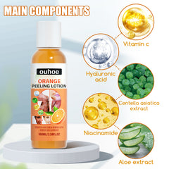 OUHOE Orange Peel Body Lotion – Brightening & Moisturizing Treatment with Natural Citrus Extracts