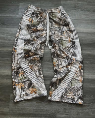 Retro Y2K Baggy Sweatpants for Men – American Letter Patch, Double-Layer Design