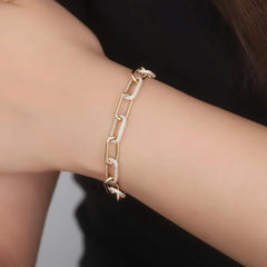 14K Lab Diamond Link Bracelet – IGI Certified 4mm 10g