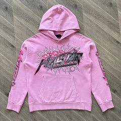 Pink Brainwashed Hoodie – Oversized Unisex Sweatshirt with Bold Brain Graphic
