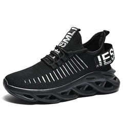 Unisex Wide Toe Box Sneakers – Breathable Mesh Lace-Up Casual Shoes
