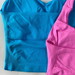 Seamless Halter Gym Top for Women – Backless Longline Strappy Yoga Tank