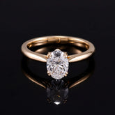 14K Gold Solitaire Ring – 0.5ct Lab-Grown Diamond IGI Certified