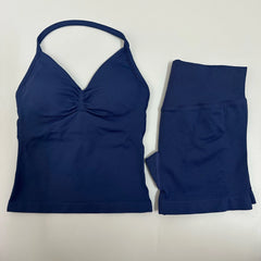 FImpact Seamless Yoga Set for Women – Longline Strappy Tank Top