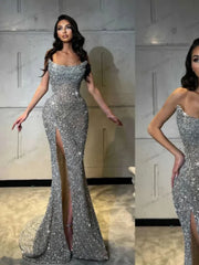 Glitter Luxury Sequin Evening Dress – Customizable Prom & Cocktail Gown