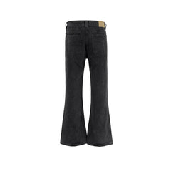 High Street Vintage Black Flare Jeans Men - Y2K Baggy Oversized Unisex Denim