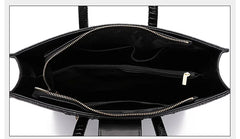 Genuine Cowhide Leather Business Briefcase for Women – 14" Laptop Compartment