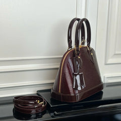 LDonkey Epi-Textured Women's Handbag – Shell-Shaped Minimalist Shoulder Bag