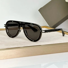 Luxury Classical Limited Edition Sunglasses – Oval Acetate & Alloy Frame with UV400 Protection |