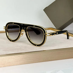 Luxury Classical Limited Edition Sunglasses – Oval Acetate & Alloy Frame with UV400 Protection |