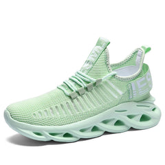 Unisex Wide Toe Box Sneakers – Breathable Mesh Lace-Up Casual Shoes
