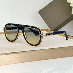 Luxury Classical Limited Edition Sunglasses – Oval Acetate & Alloy Frame with UV400 Protection |