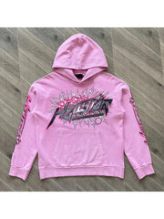 Pink Brainwashed Hoodie – Oversized Unisex Sweatshirt with Bold Brain Graphic
