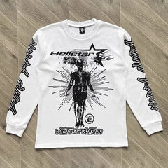 HS Victory Thermal Long Sleeve T-Shirt – Oversized Fit with Bold Logo