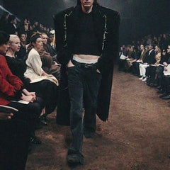 High Street Vintage Black Flare Jeans Men - Y2K Baggy Oversized Unisex Denim