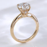 Custom 1.5CT Lab Diamond Solitaire Ring - 10K/14K Gold Engagement Band