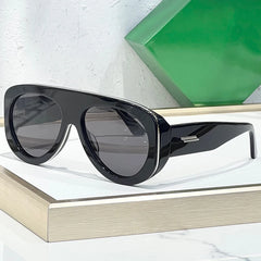 Oval Acetate Sunglasses for Men & Women – Thick Frame Retro UV400 Eyewear | High-Quality