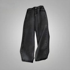 2026 Retro Hip-Hop Baggy Jeans – Y2K Harajuku Gothic Wide-Leg Pants