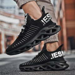 Unisex Wide Toe Box Sneakers – Breathable Mesh Lace-Up Casual Shoes