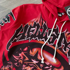 HS Skull & Flame Skeleton Hoodie – Vintage-Inspired Graphic Pullover |