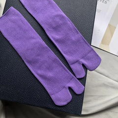 Japanese-Inspired Split Toe Socks – High-Quality Combed Cotton Two-Toed Socks for Men & Women