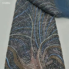 Custom Peacock Crystal Ball Gown - High Slit Floor-Length Evening Dress for Women