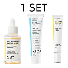 NIDA Korea Anti-Aging Skincare Set – Propolis Essence, Retinol Eye Cream