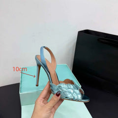2026 European & American Style Sequin Rhinestone Open-Toe Slippers