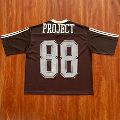 Project Capri Emergency Portrait Tee - European Graffiti Mesh Loose Fit T-Shirt