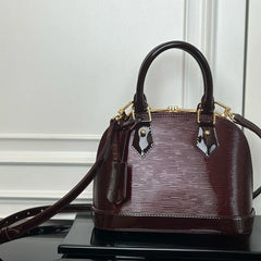 LDonkey Epi-Textured Women's Handbag – Shell-Shaped Minimalist Shoulder Bag