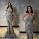 Glitter Luxury Sequin Evening Dress – Customizable Prom & Cocktail Gown