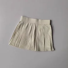 Floral Pleated Sports Skirt for Women – Quick-Dry Tennis Badminton Skort with Built-in Shorts