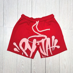 Y2K Matching Set – Oversized Tee & Low-Rise Shorts Cotton Women