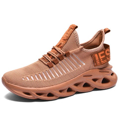 Unisex Wide Toe Box Sneakers – Breathable Mesh Lace-Up Casual Shoes