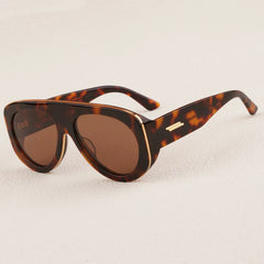 Oval Acetate Sunglasses for Men & Women – Thick Frame Retro UV400 Eyewear | High-Quality