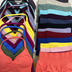 FImpact Seamless Yoga Set for Women – Longline Strappy Tank Top